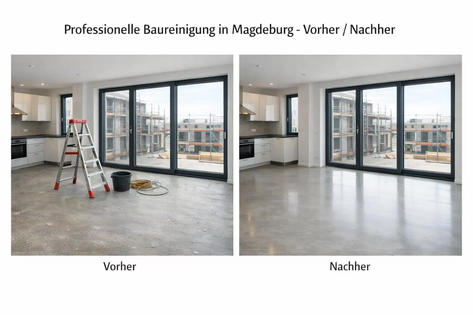 Baureinigung Magdeburg – professionelle Grobreinigung und Feinreinigung nach Baumaßnahmen